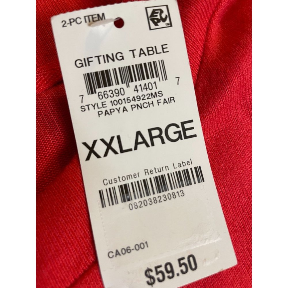 JENNI 2Pc Long Sleeve Mix It Papaya Punch Fairisle Pajama Set XX LARGE (313) - Picture 9 of 9